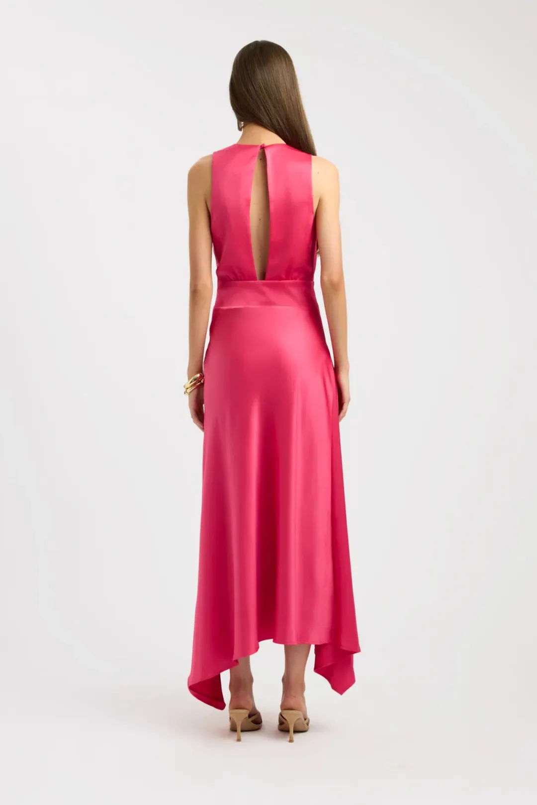 Kookai PALERMO PLUNGE MAXI DRESS for rent on The Volte - main image