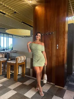 Benni Otto Mini Dress In Pistachio Size 8 for rent on The Volte - image 2