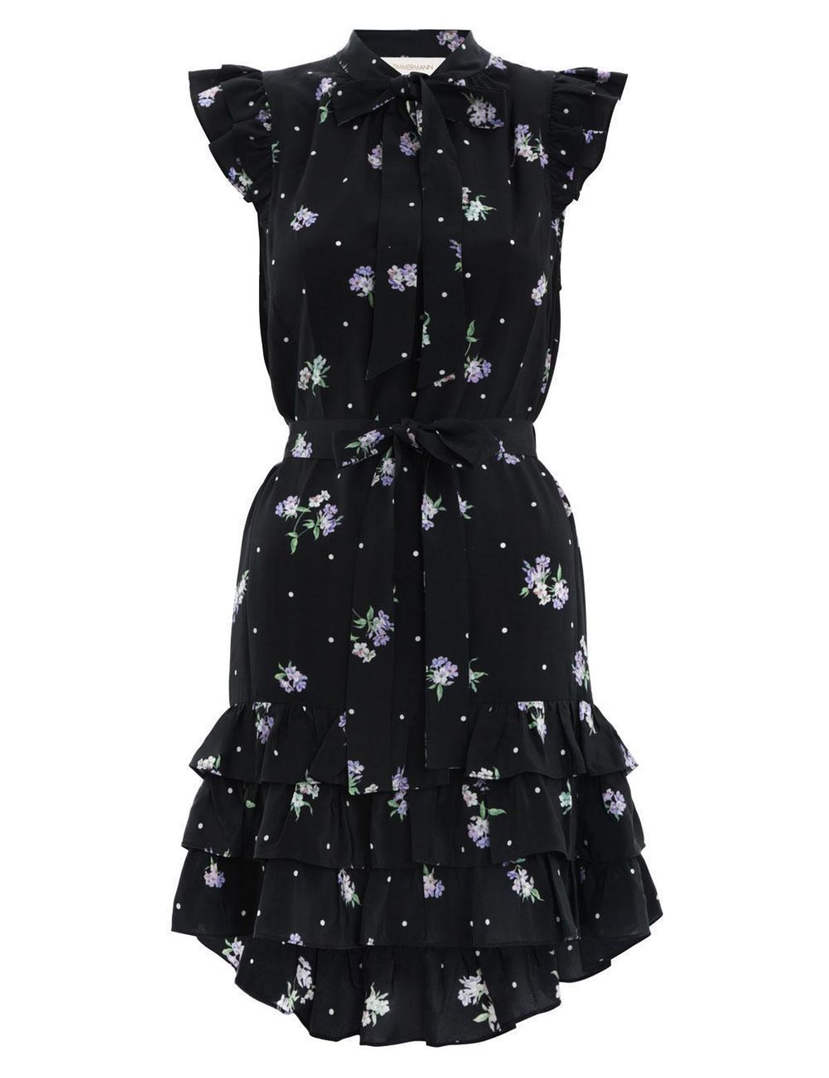 Zimmermann Silk Flutter Smock Short Dress Size 14 - Image 1
