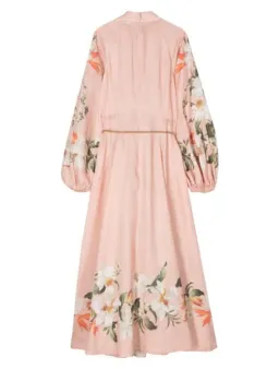 Zimmermann Lexi Billow Maxi Dress in Pink Size 2 AU 12 for rent on The Volte - image 2