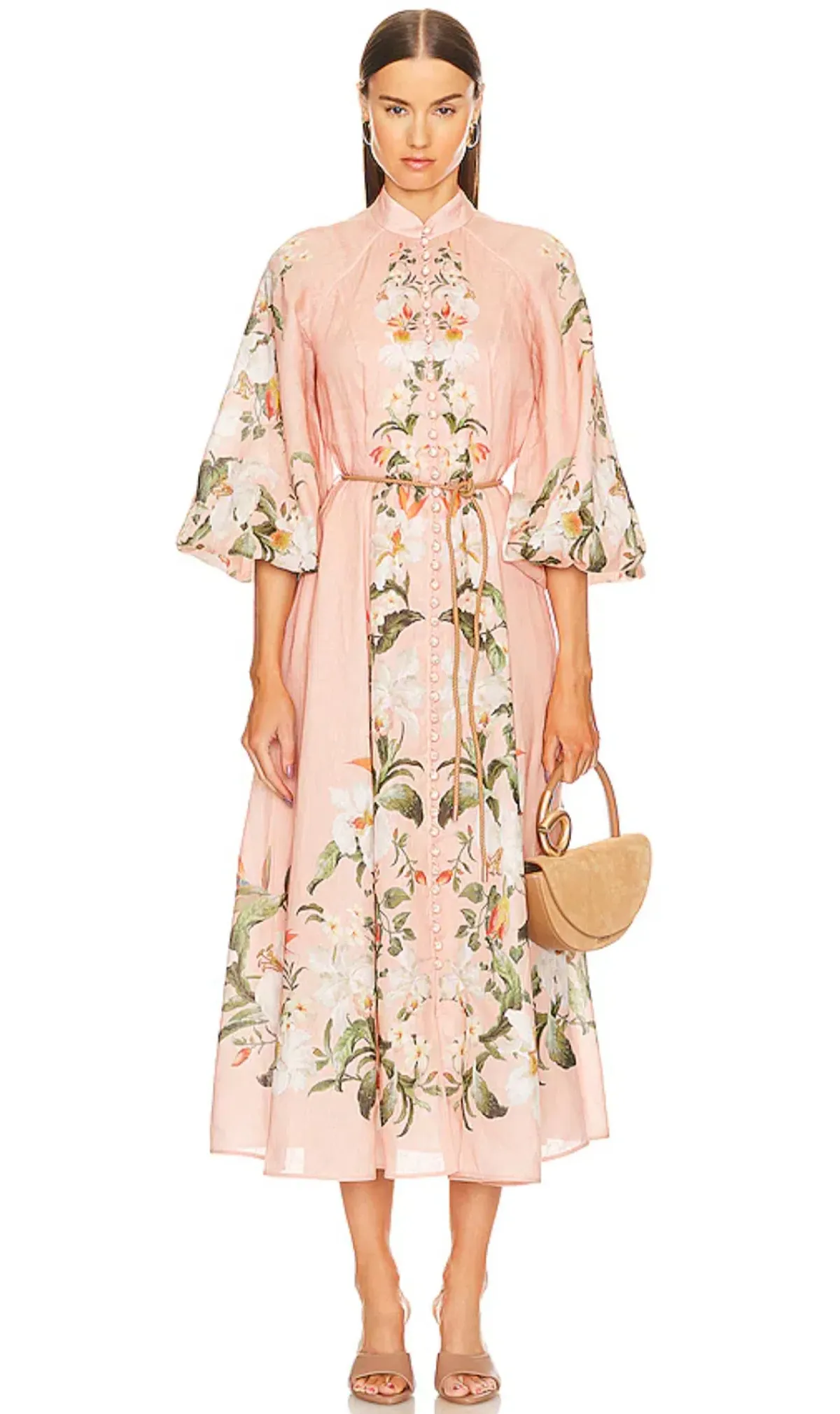 Zimmermann Lexi Billow Maxi Dress in Pink Size 2 AU 12 - Image 1