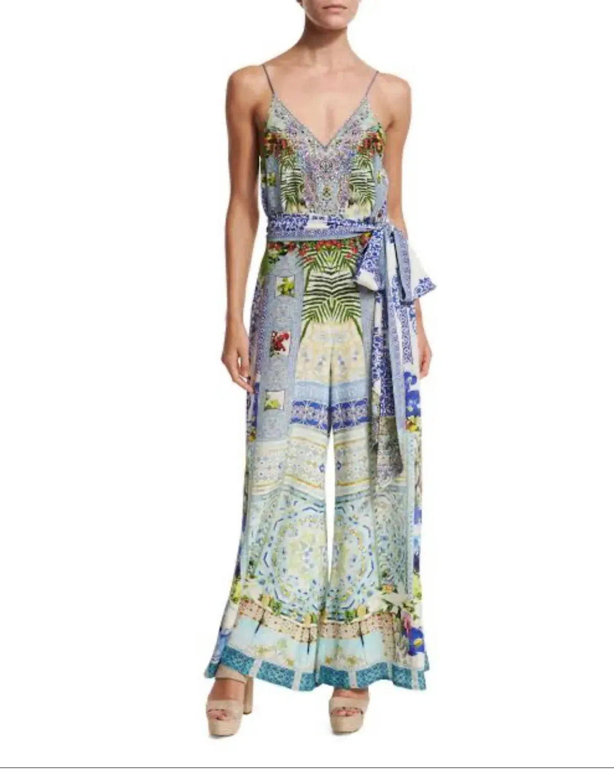 Camilla Belted Wide-Leg Jumpsuit - My Majorelle for rent on The Volte - main image