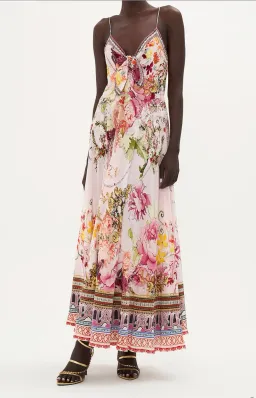 CAMILLA LONG TIE FRONT MAXI DRESS - ST GERMAINS GIRL for rent on The Volte - image 3
