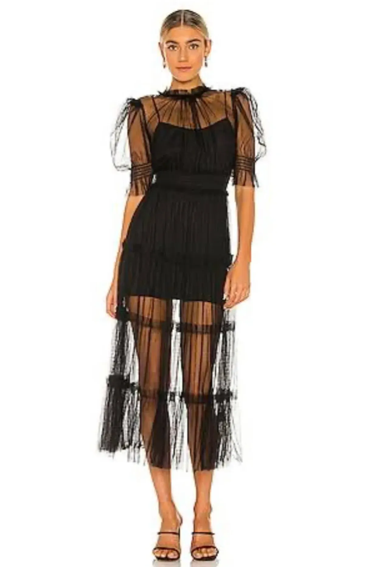 Alice McCall Nova Baby Midi Dress in Black - Image 1
