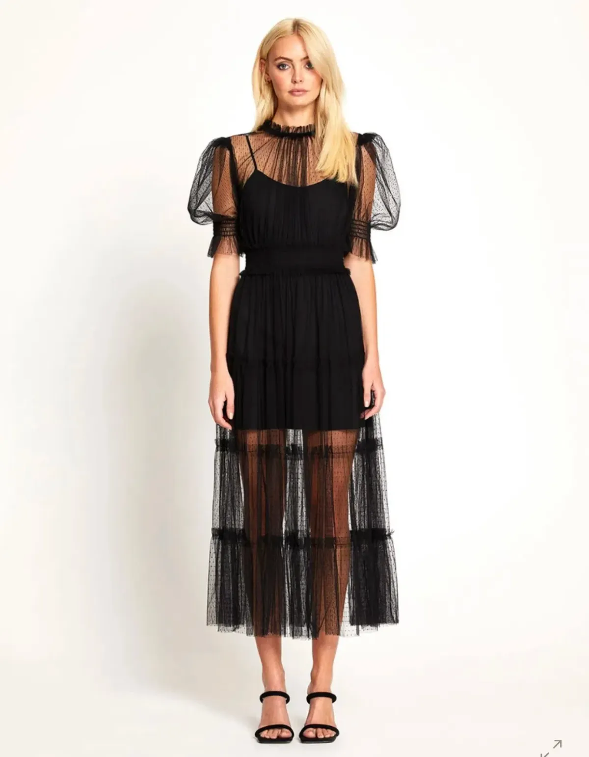 Alice McCall Nova Baby Midi Dress in Black - Image 3