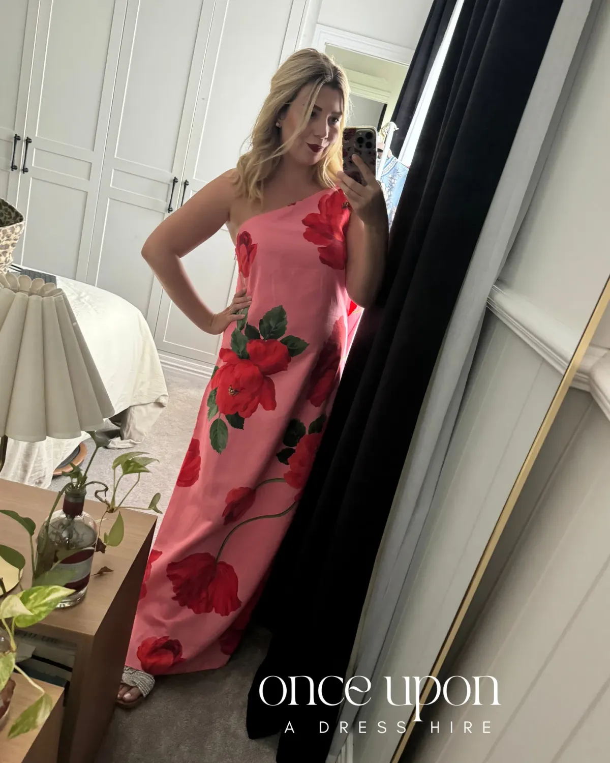 By Nicola Sorrento Maxi Dress in Raspberry Bloom Size 14 - Image 5