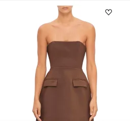 Odd muse brown strapless mini dress in a Extra Large for rent on The Volte - image 1