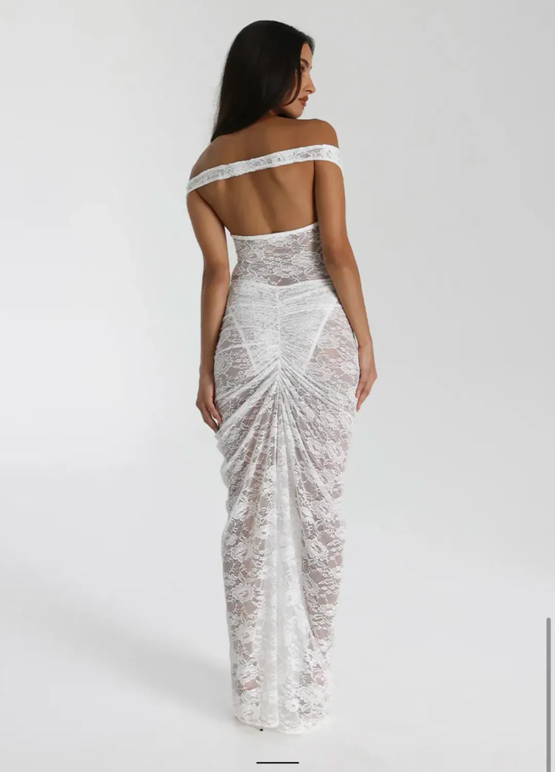 Natalie Rolt Aubrey Dress - White for rent on The Volte - main image