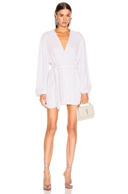 Retrofete Gabrielle Robe Dress White Size 10 for rent on The Volte - image 1
