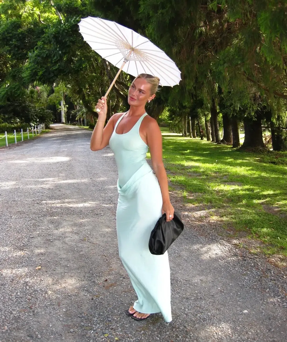 Benni Jade Maxi Dress in Bleached Aqua - Image 1