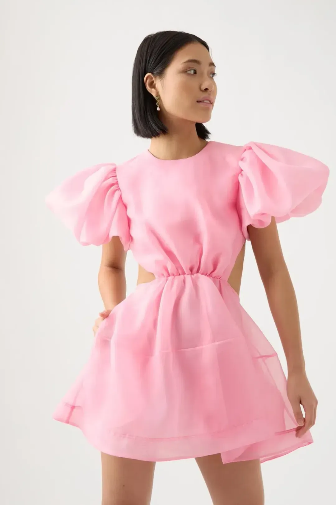 Aje Simplicity Cut Out Mini Dress, Size 6 for rent on The Volte - main image