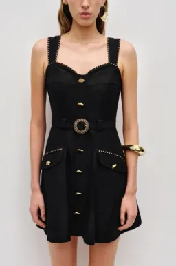 Aje Celeste Utility Black Mini Dress - 10 for rent on The Volte - image 5