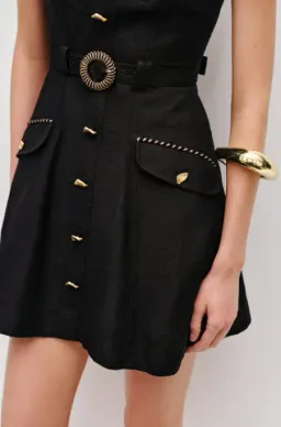Aje Celeste Utility Black Mini Dress - 10 for rent on The Volte - image 4