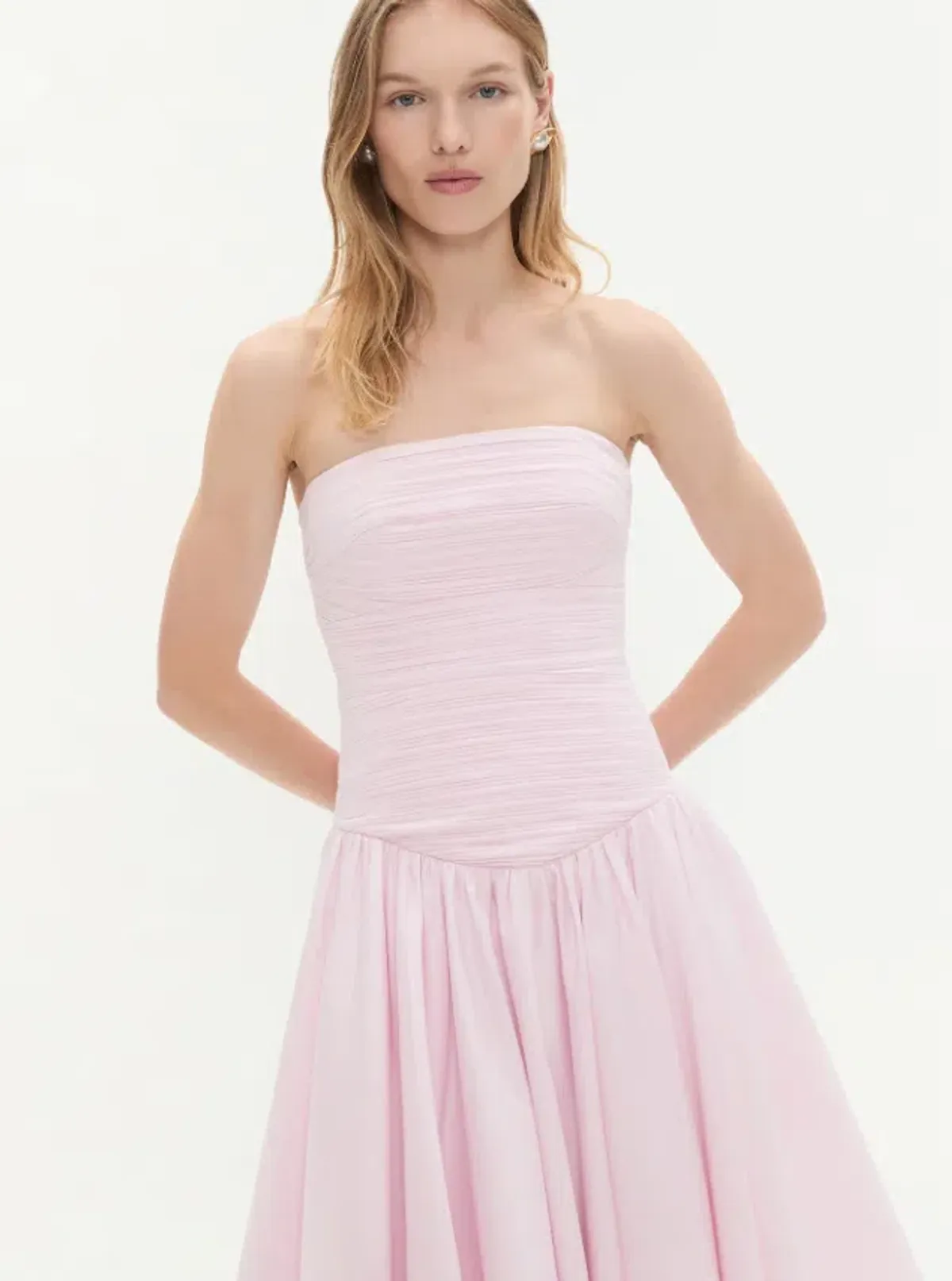 Violette Bubble Midi Dress Pink - 10 - Image 2