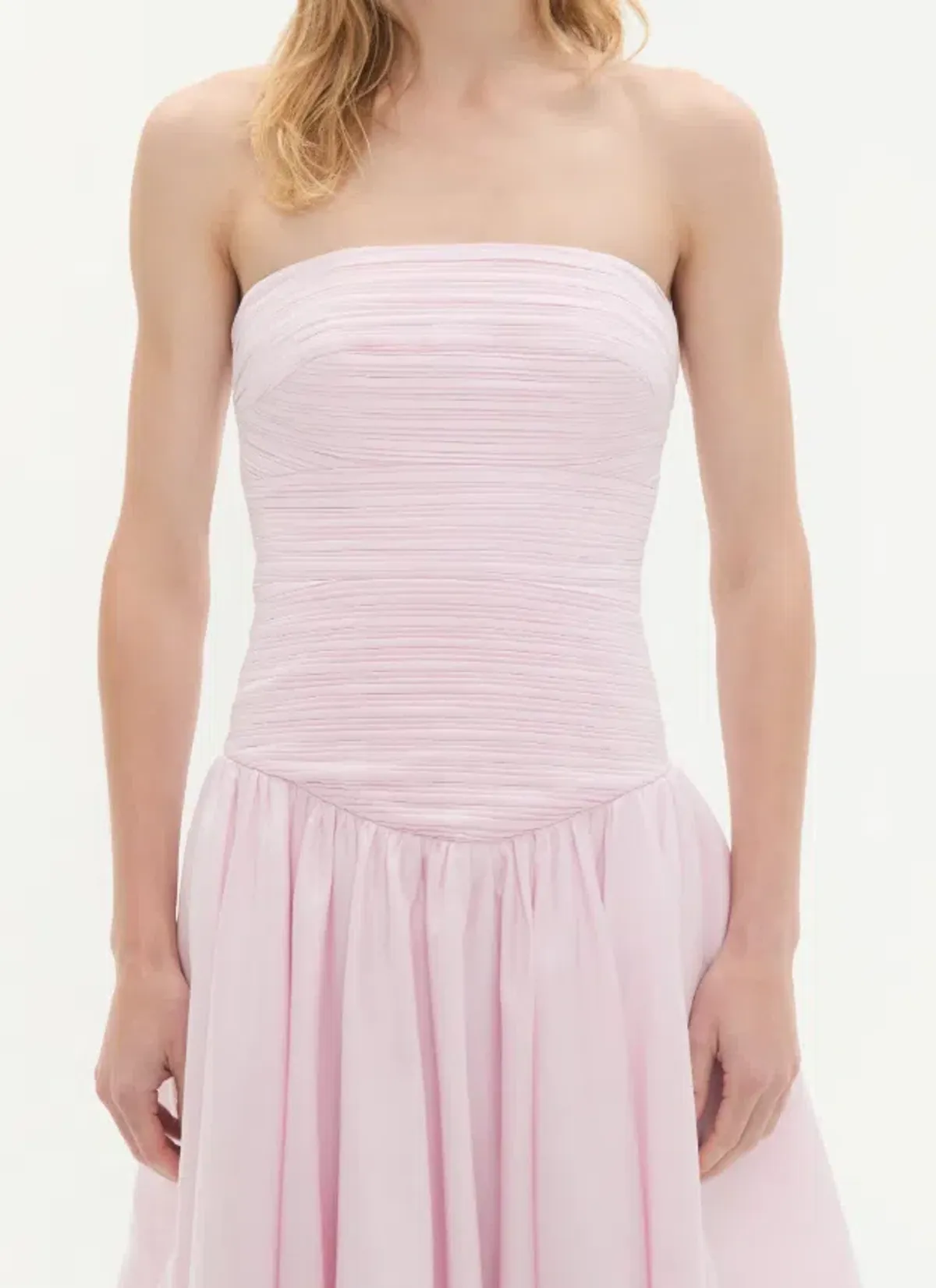 Violette Bubble Midi Dress Pink - 10 - Image 3