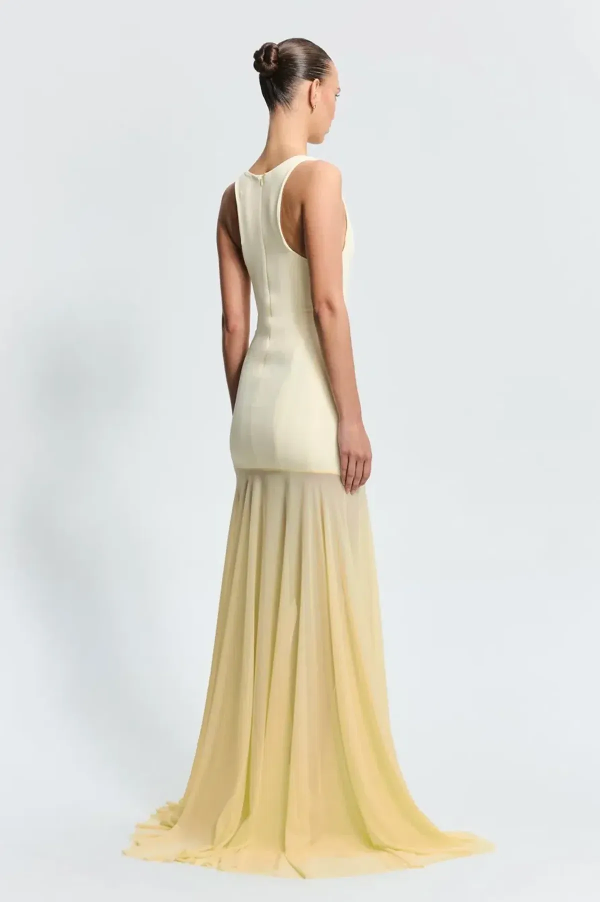 Effie Kats Odesa Gown Lemon Size 6 - Image 3