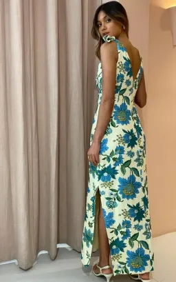 Sir The Label Alexandre Tie Midi Dress Floral Size 6/8 for rent on The Volte - image 3