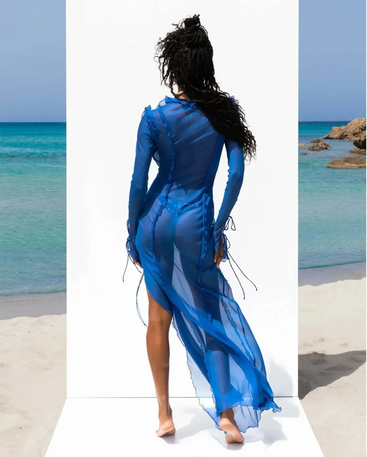 Farretti Dress Blue - Image 2
