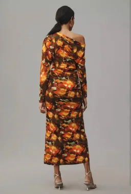 Acler Burford Midi Dress Print Size 12 for rent on The Volte - image 2