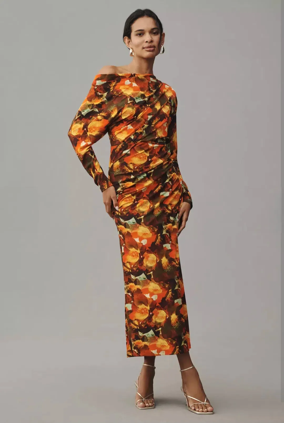 Acler Burford Midi Dress Print Size 12 for rent on The Volte - main image