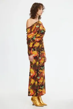 Acler Burford Midi Dress Print Size 12 for rent on The Volte - image 5