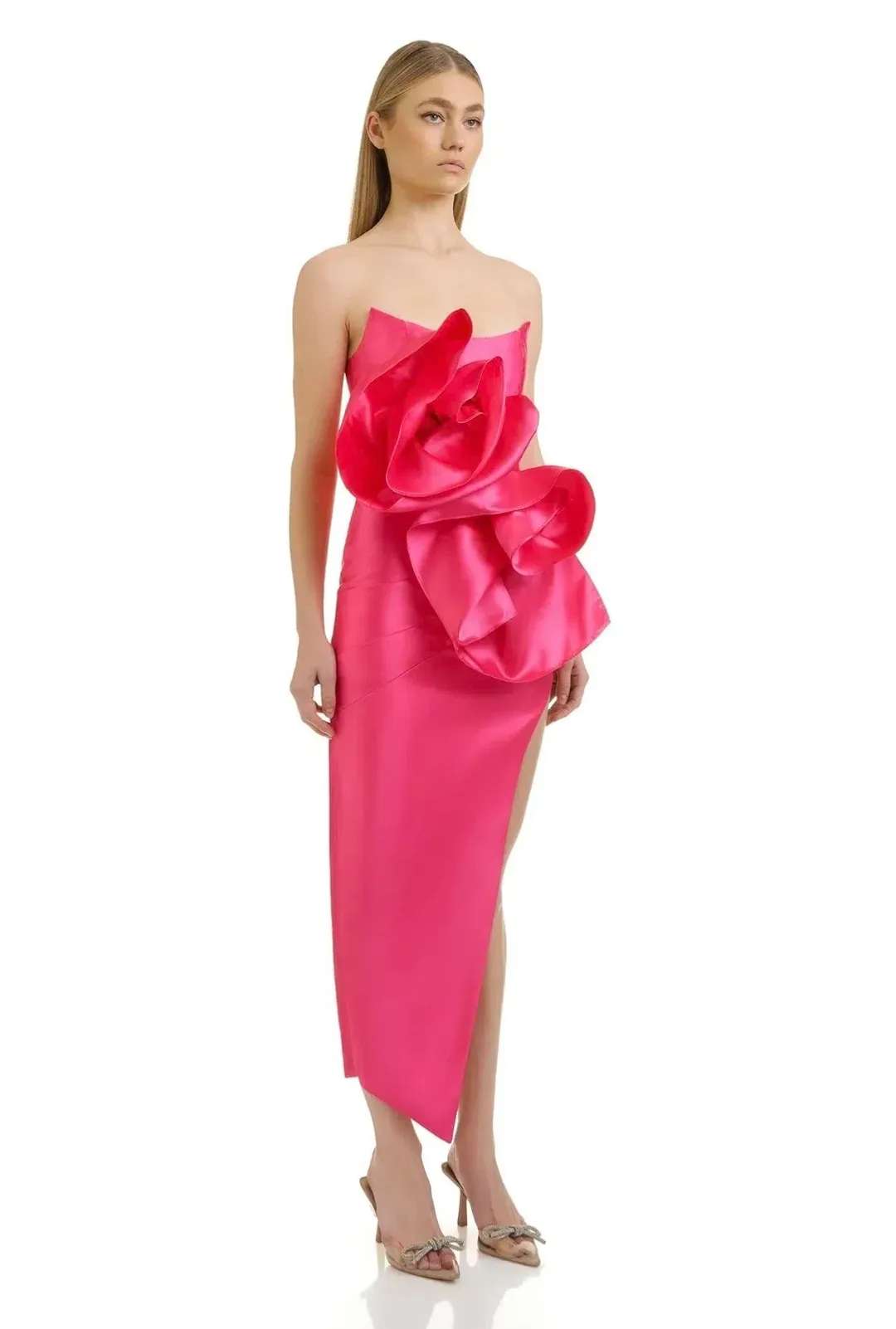 Eliya The Label Indira Dress Pink XS AU6 for rent on The Volte - main image