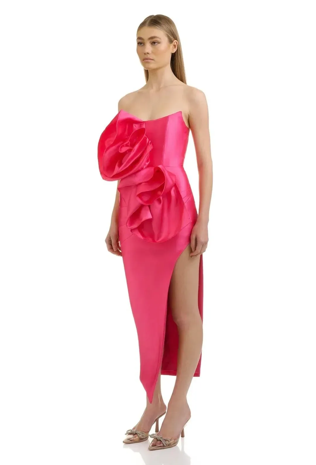 Eliya The Label Indira Dress Pink XS AU6 for rent on The Volte - main image