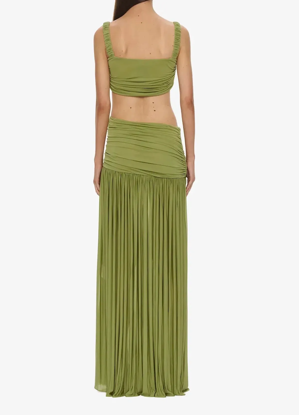 Christopher Esber Orion Separation Gown in Green Olive AU 6 - Image 2