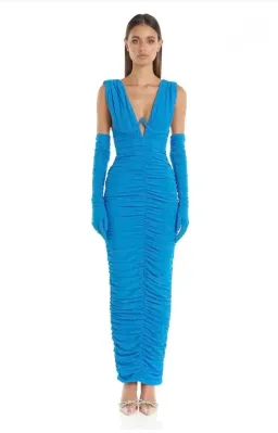 Eliya The Label Anna Dress Blue Size XS/6 for rent on The Volte - image 1