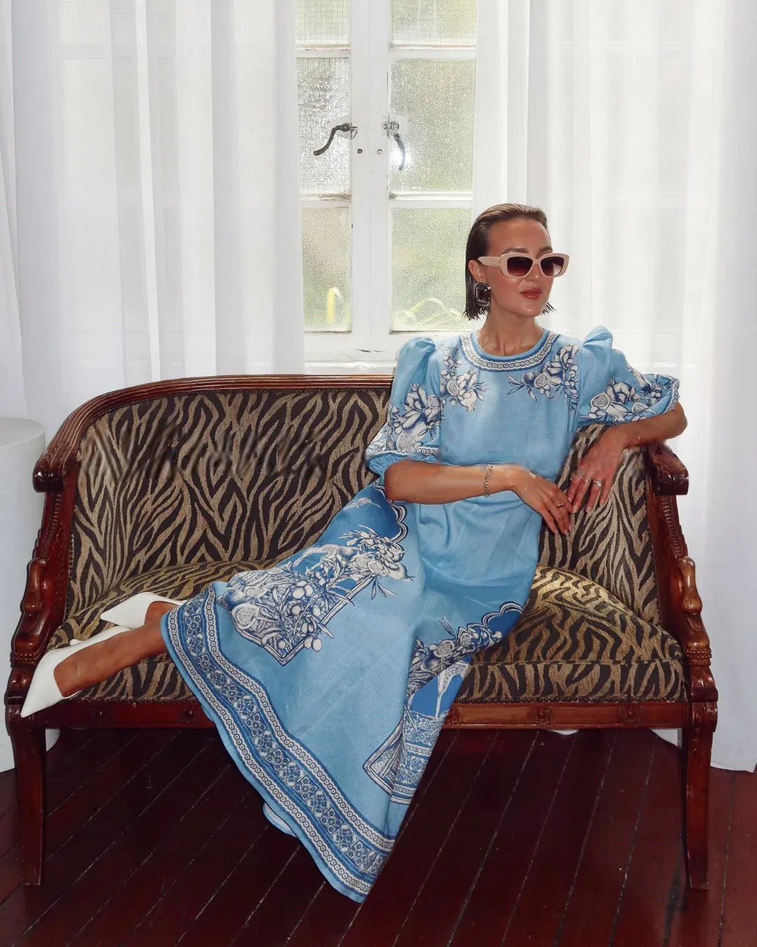 Alemais Villa Romantica Midi Dress Size 14 for rent on The Volte - main image