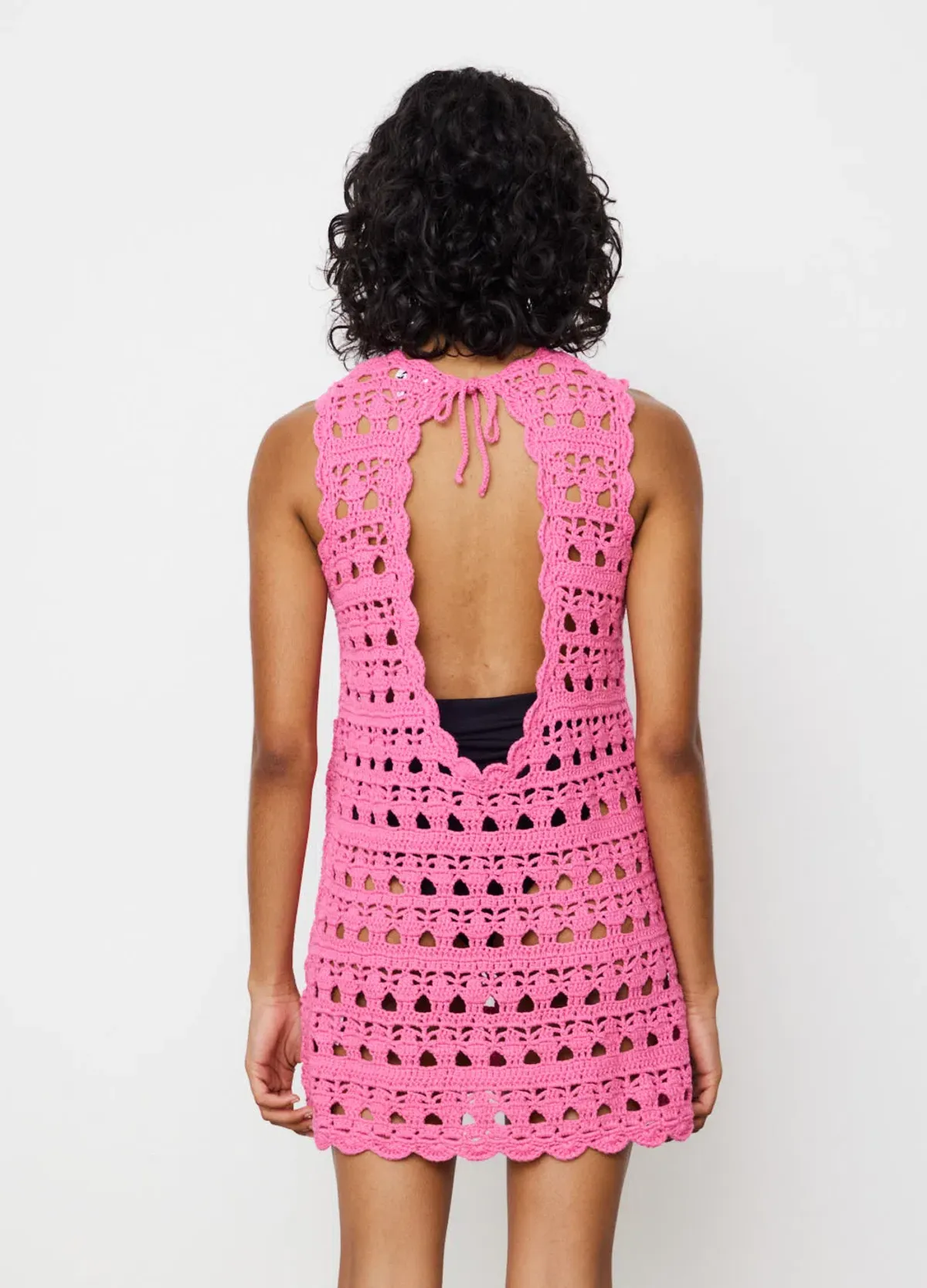 Ganni Crochet Cover Up & Bucket Hat Set Size XS - Image 6