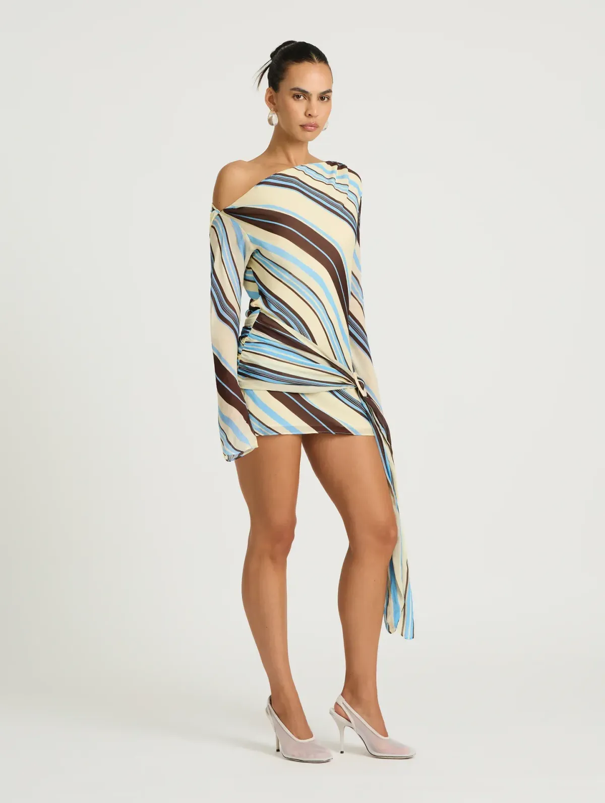 Benni Elise Mini Dress size 12 Ocean Stripe - Image 5