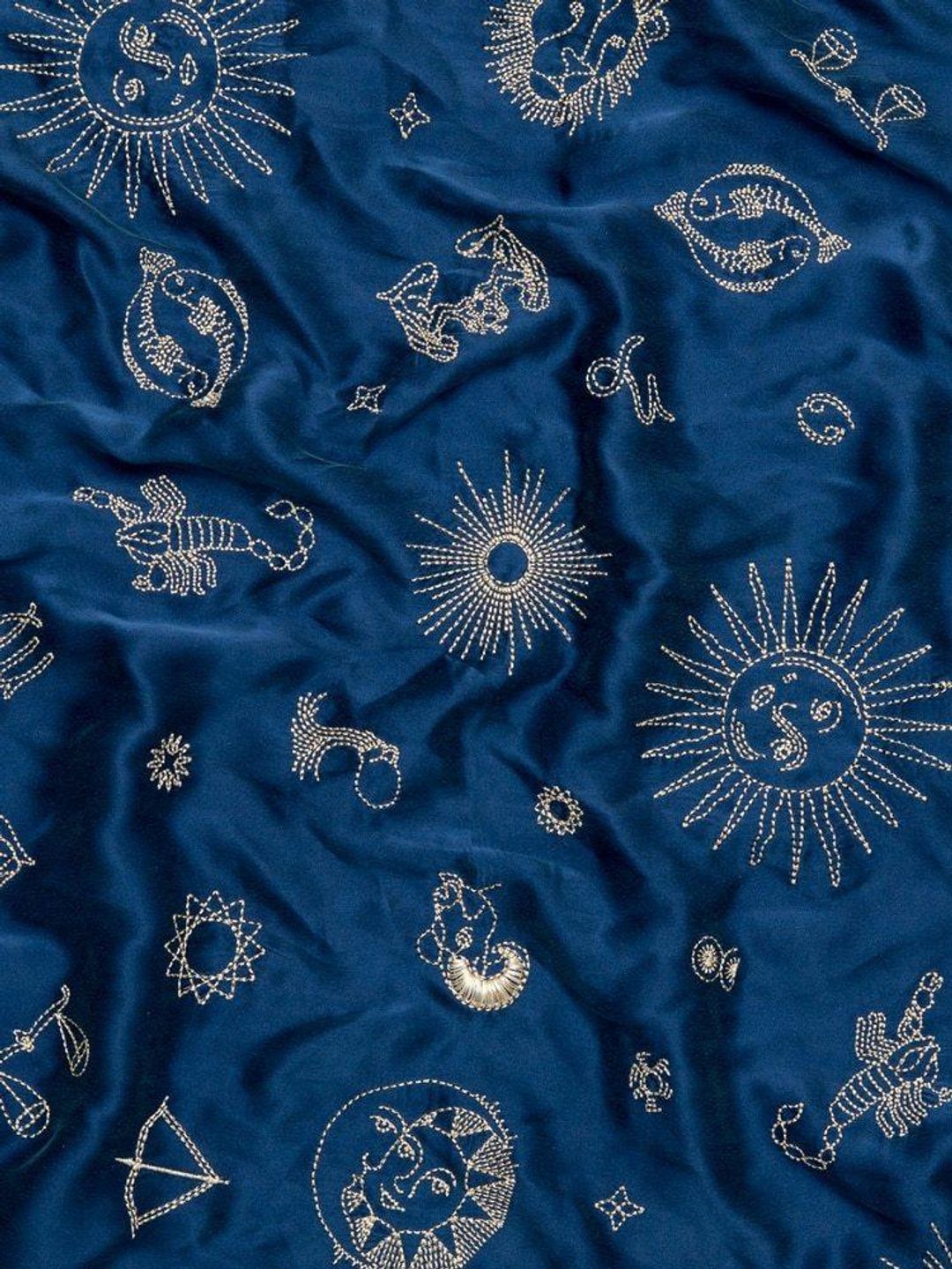 Realisation Par The 1996 Zodiac Silk Slip Dress Blue Size 6 for rent on The Volte - main image