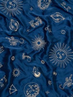 Realisation Par The 1996 Zodiac Silk Slip Dress Blue Size 6 for rent on The Volte - image 5