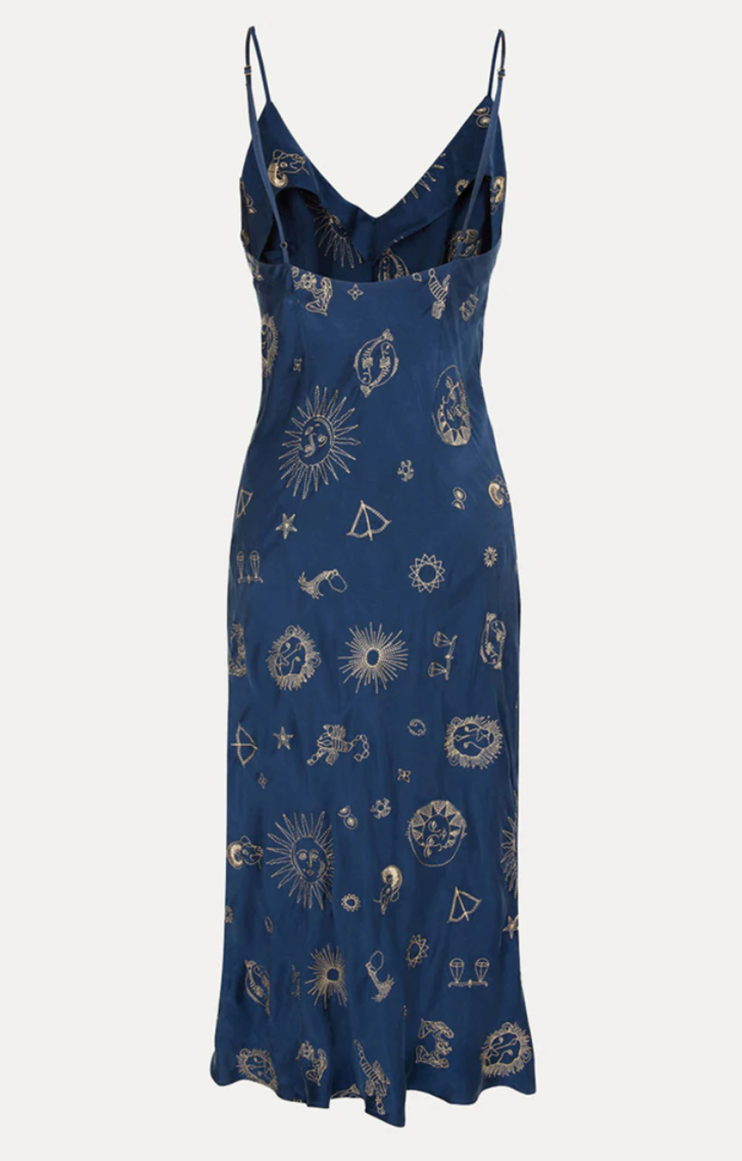 Realisation Par The 1996 Zodiac Silk Slip Dress Blue Size 6 for rent on The Volte - main image