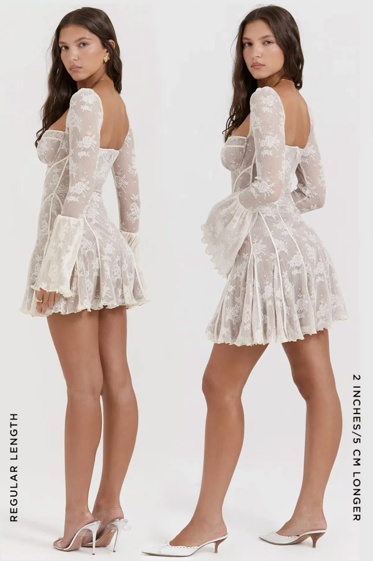 House of CB Vintage Cream Lace Corset Dress Size S - Image 2