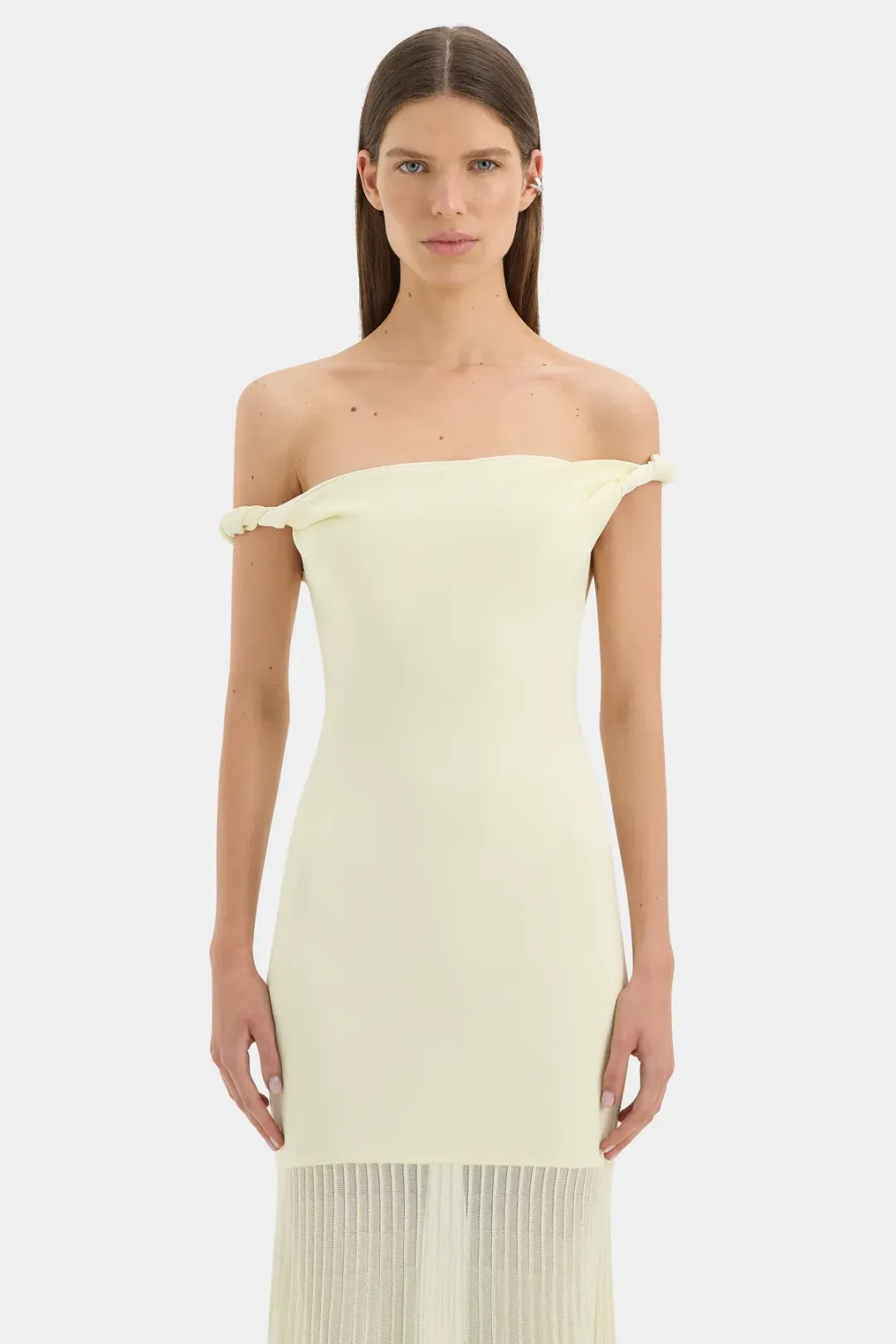 Sir Elia Off Shoulder twist maxi for rent on The Volte - main image
