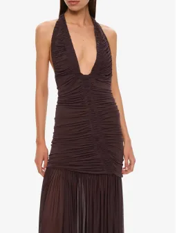 Christopher Esber Orion Gown in Malbec Size 8 for rent on The Volte - image 3