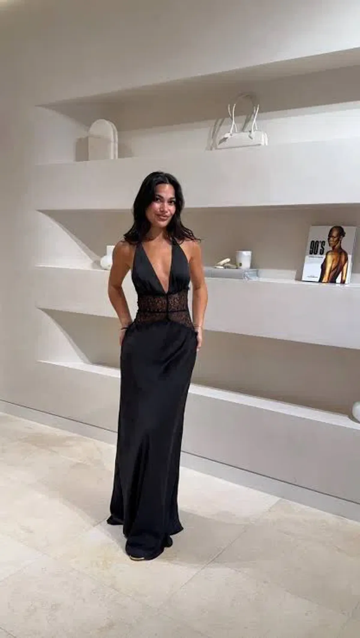 Meshki Dinah Maxi Dress in Black Size M - Image 1