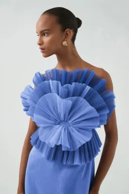 Aje Kira Midi / Ocean Wave Blue / Size 12 for rent on The Volte - image 4