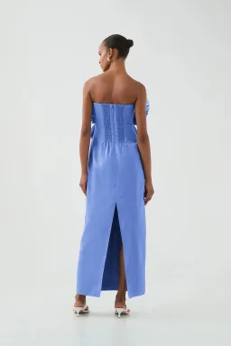 Aje Kira Midi / Ocean Wave Blue / Size 12 for rent on The Volte - image 3