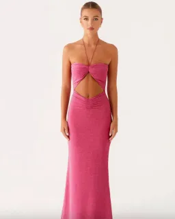 Lorenzo Maxi Dress - Raspberry for rent on The Volte - image 1