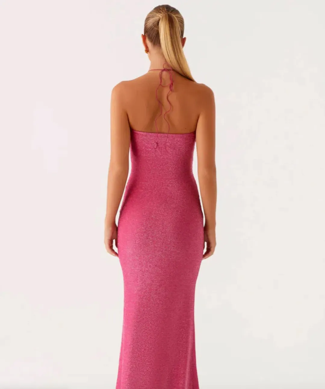 Lorenzo Maxi Dress - Raspberry for rent on The Volte - main image