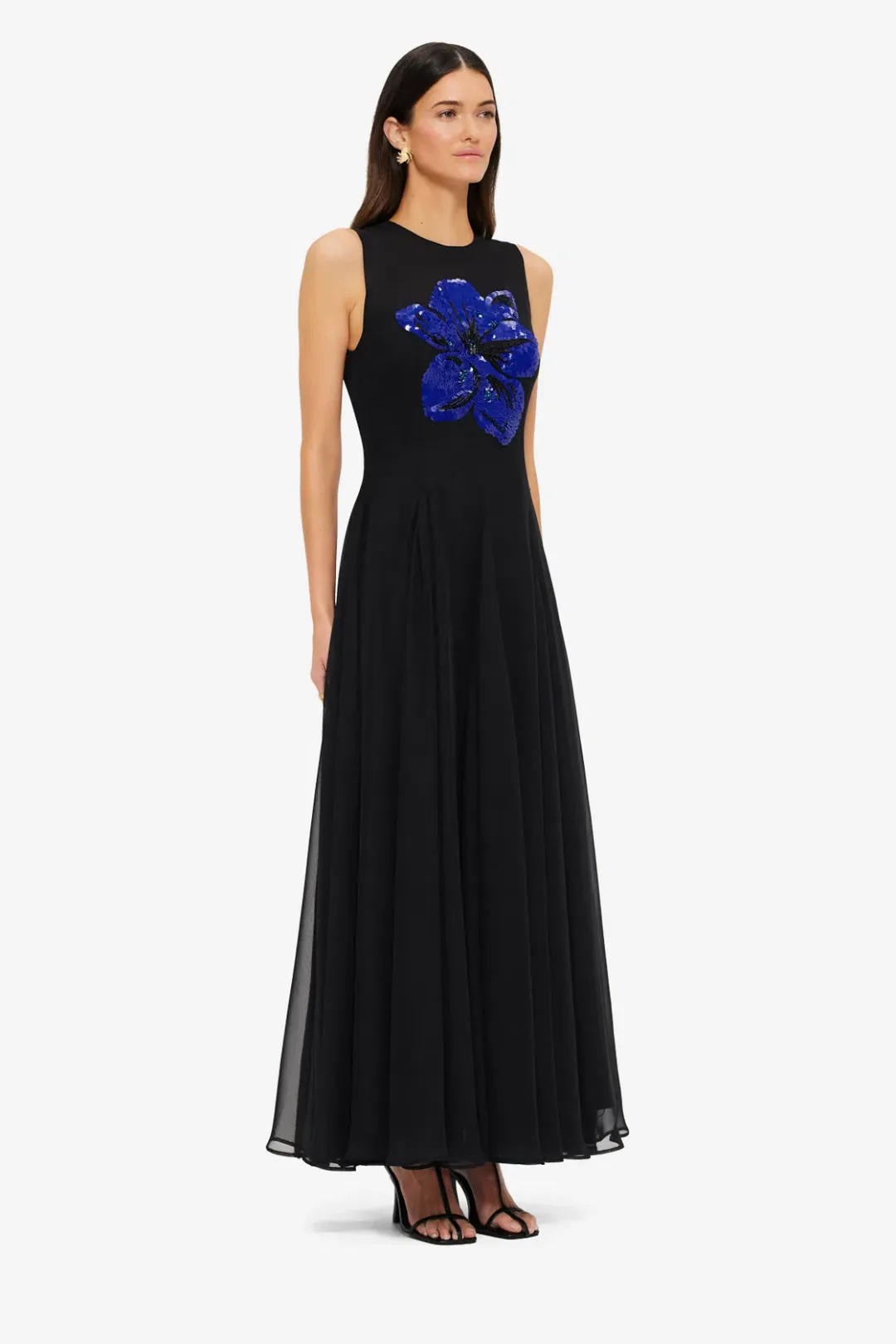 Leo Lin Linnea Embellished Maxi Dress | Size 8 for rent on The Volte - main image