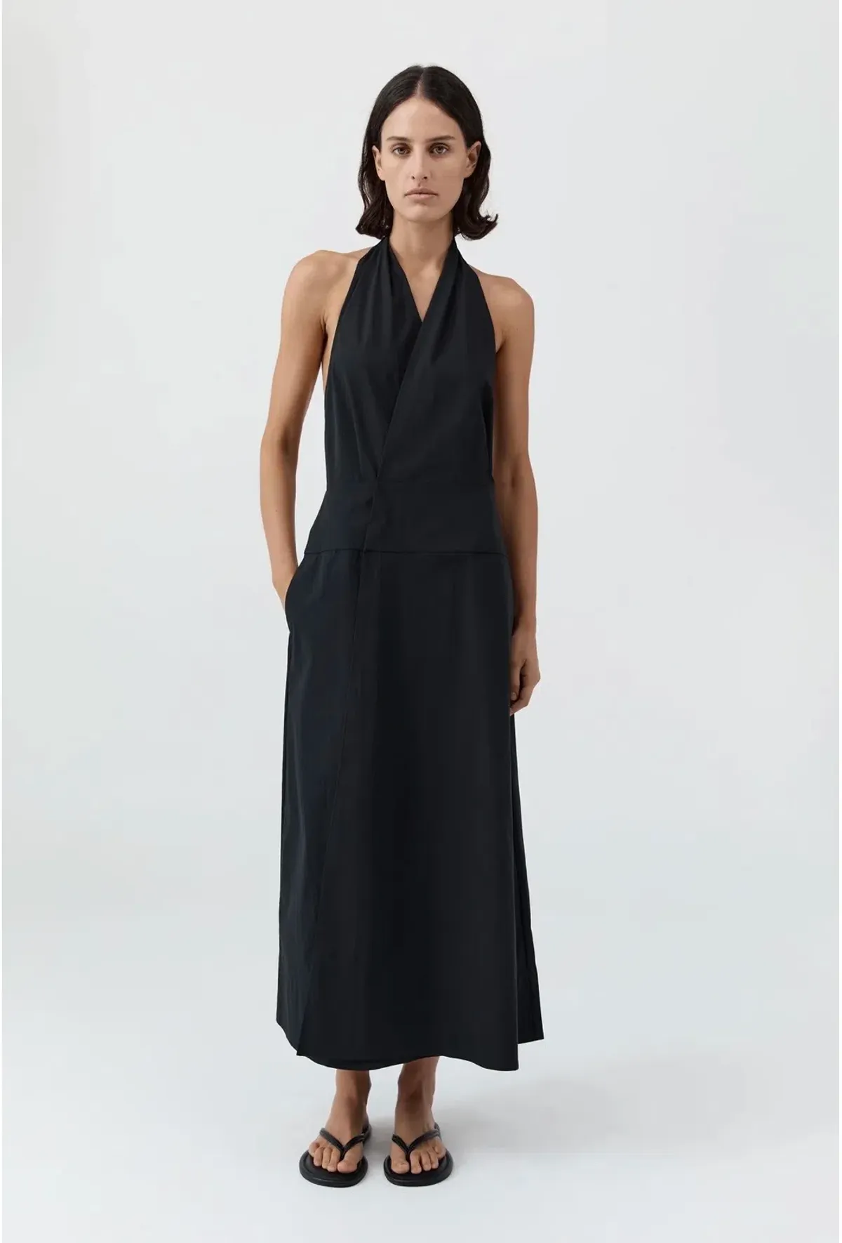 St Agni - Halter Wrap Dress for rent on The Volte - main image