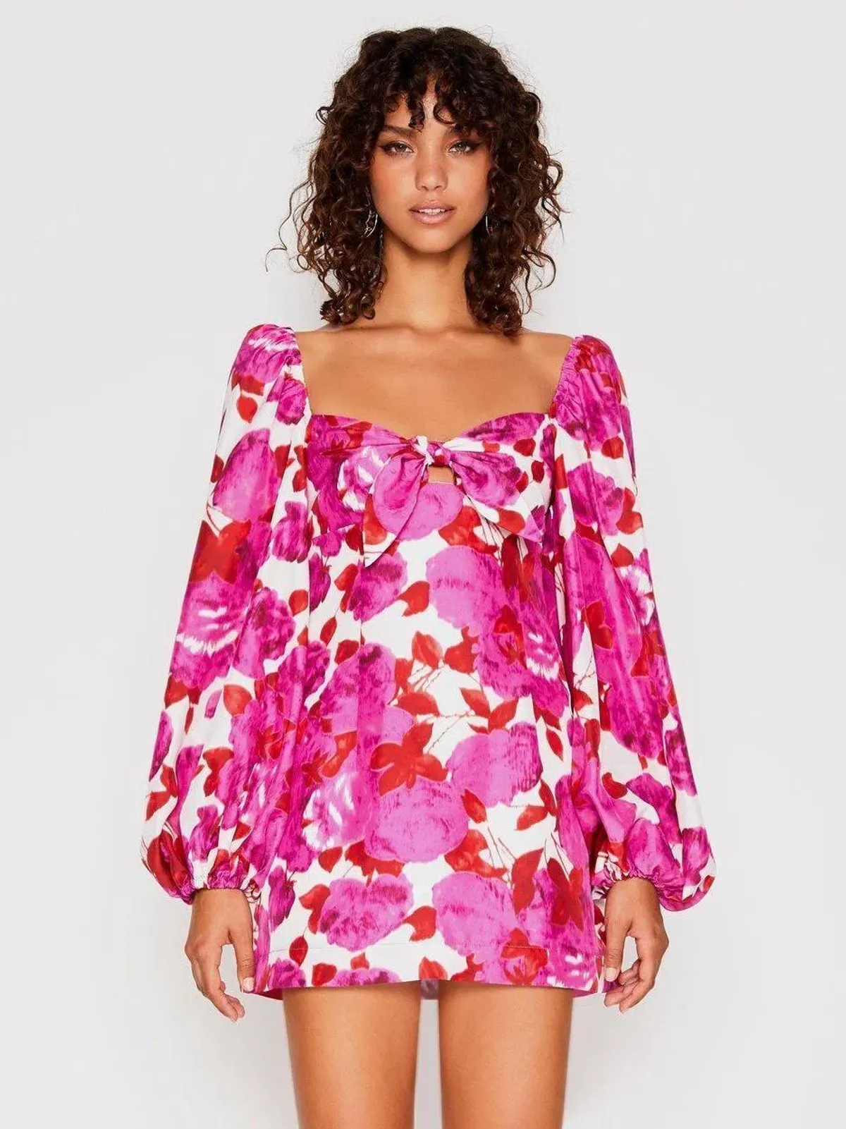 Alice McCall Lover To Lover Mini Dress Plum Print Size 4 - Image 2