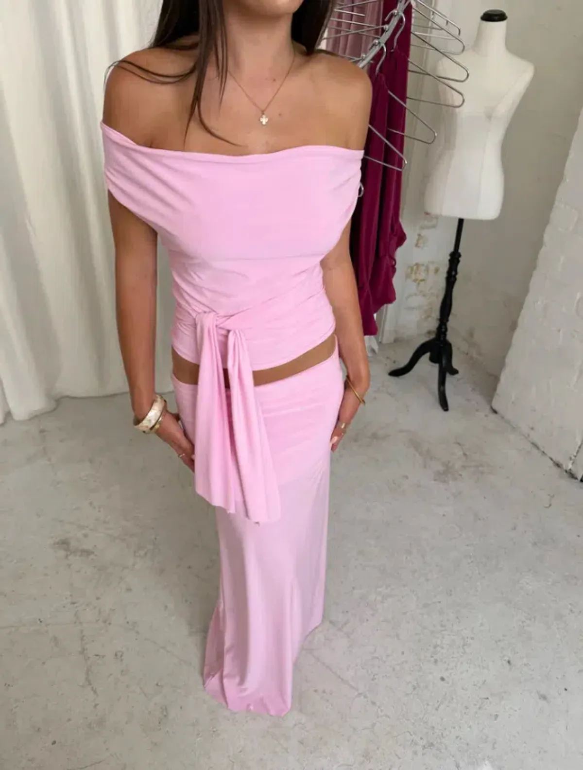 la marie, raya set, blubblegum, pink, size 8 - Image 1