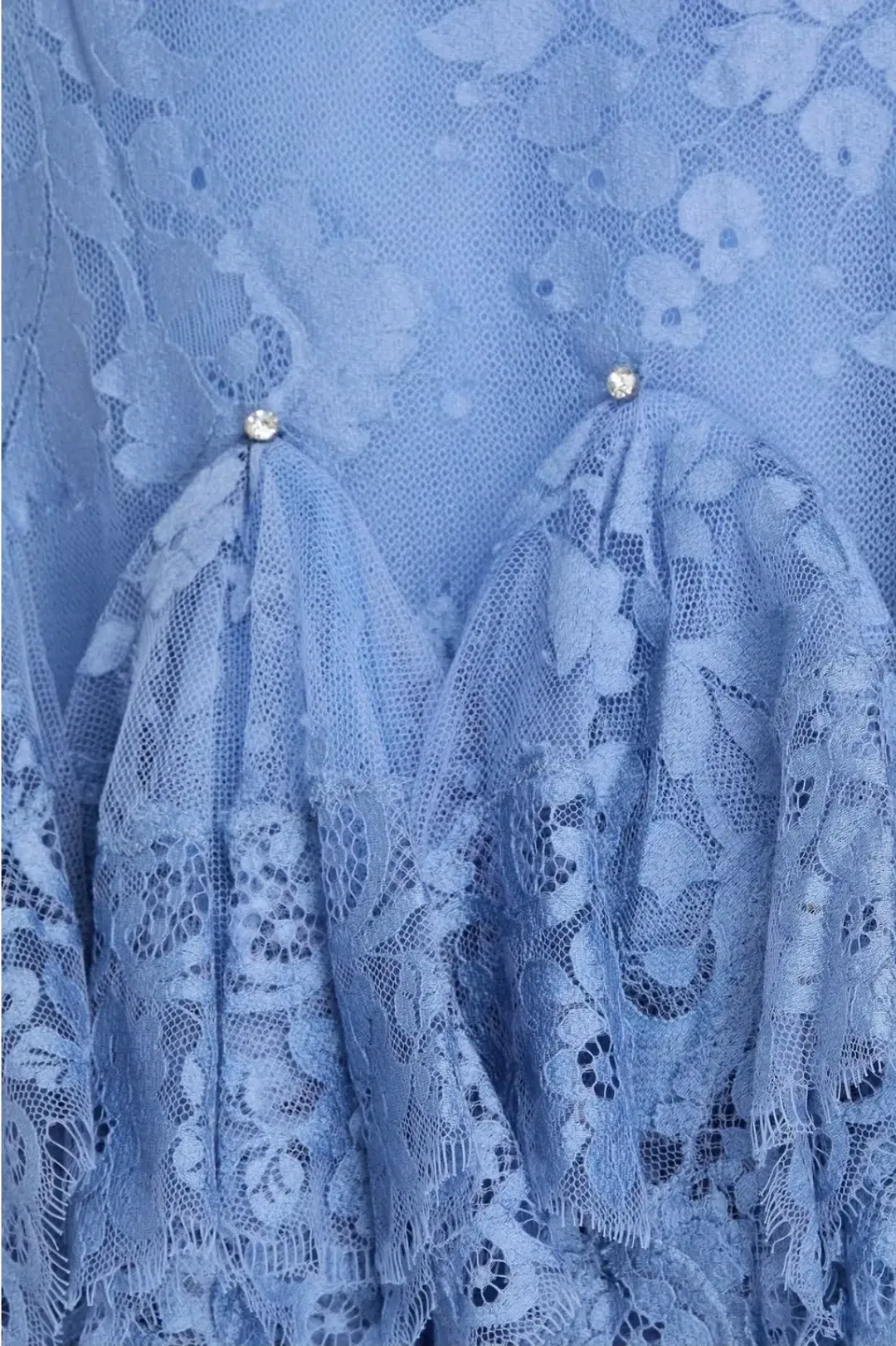 Zimmermann Eden Lace Handkerchief Dress Blue Size 1/AU10 for rent on The Volte - main image