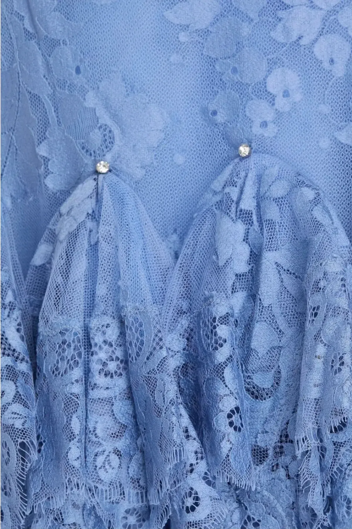 Zimmermann Eden Lace Handkerchief Dress Blue Size 1/AU10 - Image 6