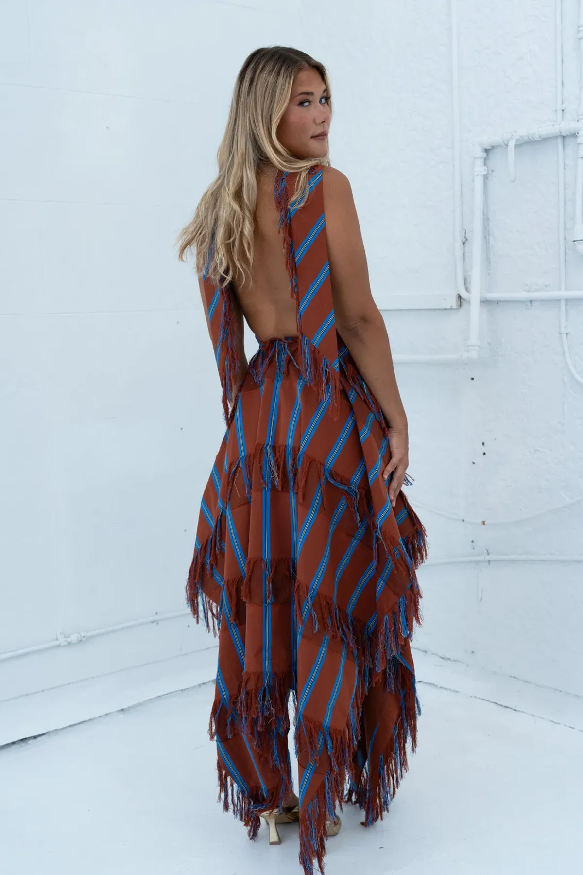 Alemais Noura Fringe Midi Dress- 10 - Image 3